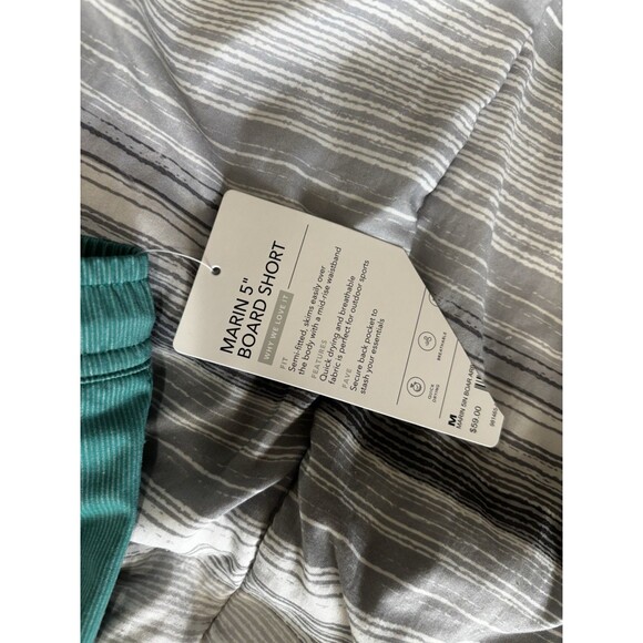 Athleta Marin 5" Board Aqua Green Women's Activewear Shorts Size M - Picture 5 of 6